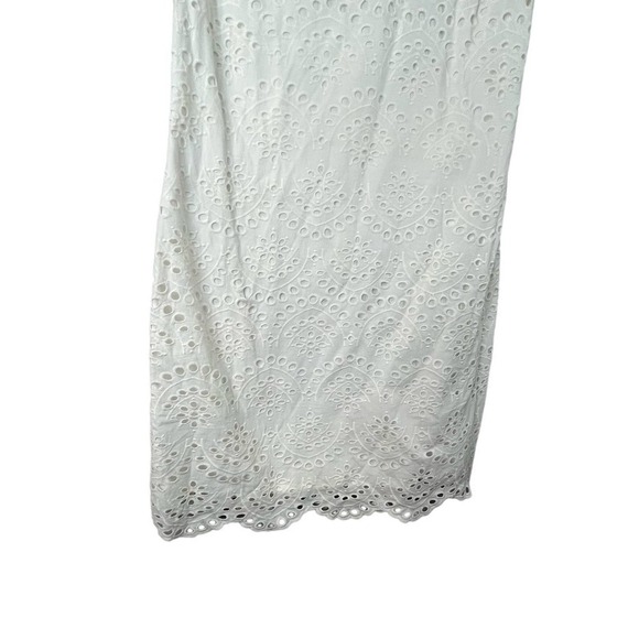 Boden White Ivory Isadora Broderie Dress Eyelet Dress Size 6 EUC - Picture 5 of 9